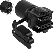 7 Pin to 4 Pin/5 Pin 2-in-1 Trailer Adapter, 12V Weatherproof Plug Connector for