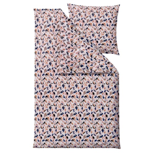 Södahl Bettwäsche Bettgarnitur 135x200 80x80 Blumen Design Abstract rose - Afbeelding 1 van 5