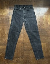 Vintage Black Levi’s 550 Orange Tab Jean - 31 X 34 - Made In USA 90s
