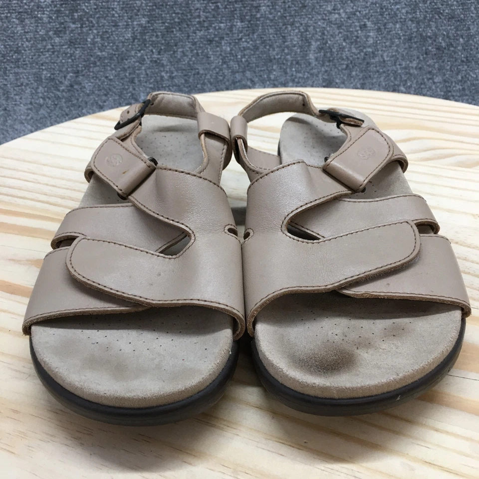 Sandalias SAS para mujer 8,5 M Huggy informales con tiras ajustables con correa de cuero beige Foto 4 de 4