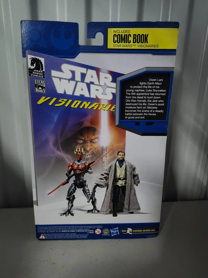Paquetes de cómics de Darth Maul & Owen Lars SDCC STAR WARS Visionaries NUEVO SIN USAR, EN CAJA #2 Foto 2 de 2
