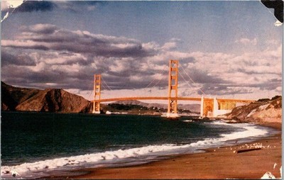 Wesco Color Card Golden Gate Bridge San Francisco CA C-28 Vintage Postcard B49