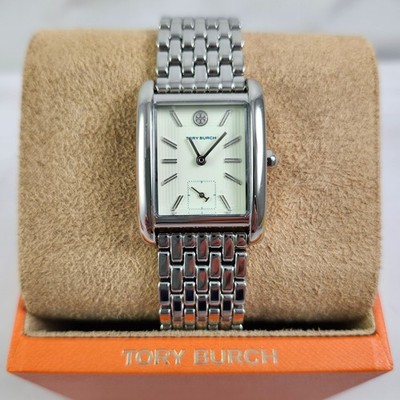 NEW Tory Burch Silver Stainless Steel Eleanor Ladies Watch TBW1069