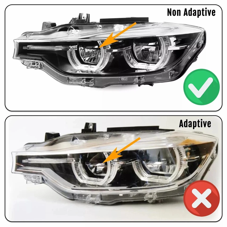 LED Headlight w/o AFS For 2016-2019 BMW 3 Series F30 320i 340i 330i Left Driver - Image 4 of 4