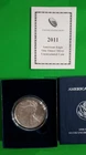 2011-W. AMERICAN EAGLE SILVER UNCIRCULATED COIN- ONE OUNCE- W/ BOX and COA