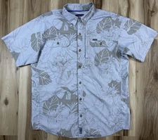 Patagonia Shirt Sol Patrol II Valley Flora Hawaiian All Over Print Men’s Large