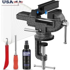 Professional Golf Club Grip Regripping Kit W/ Vise Clamp Grip Solvent Tape Tools