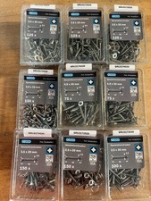 Edelstahl Holzschrauben Restposten / seko / 9 Packungen  /  E36c