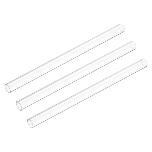 9.6" Clear Rigid Plastic Pipe 22mm(7/8") x 25mm(1") Round Tube for Plumbing - Picture 1 of 5
