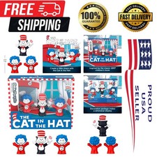 Dr. Seuss The Cat in the Hat Collector's Set: 3 Figures in Window Display Box