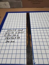 Black and White Ebony Wood turning blank 1 1/2" x 1 1/2 " x 23  " EBW202