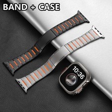 Metal Silicone Strap Case For Apple Watch Ultra 3 Series 11 10 9 8 6 5 4 SE Band