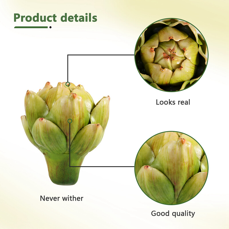 3Pcs Green Artificial Artichoke Plastic Fake Flower Fake Artichoke for Home6975 eBay