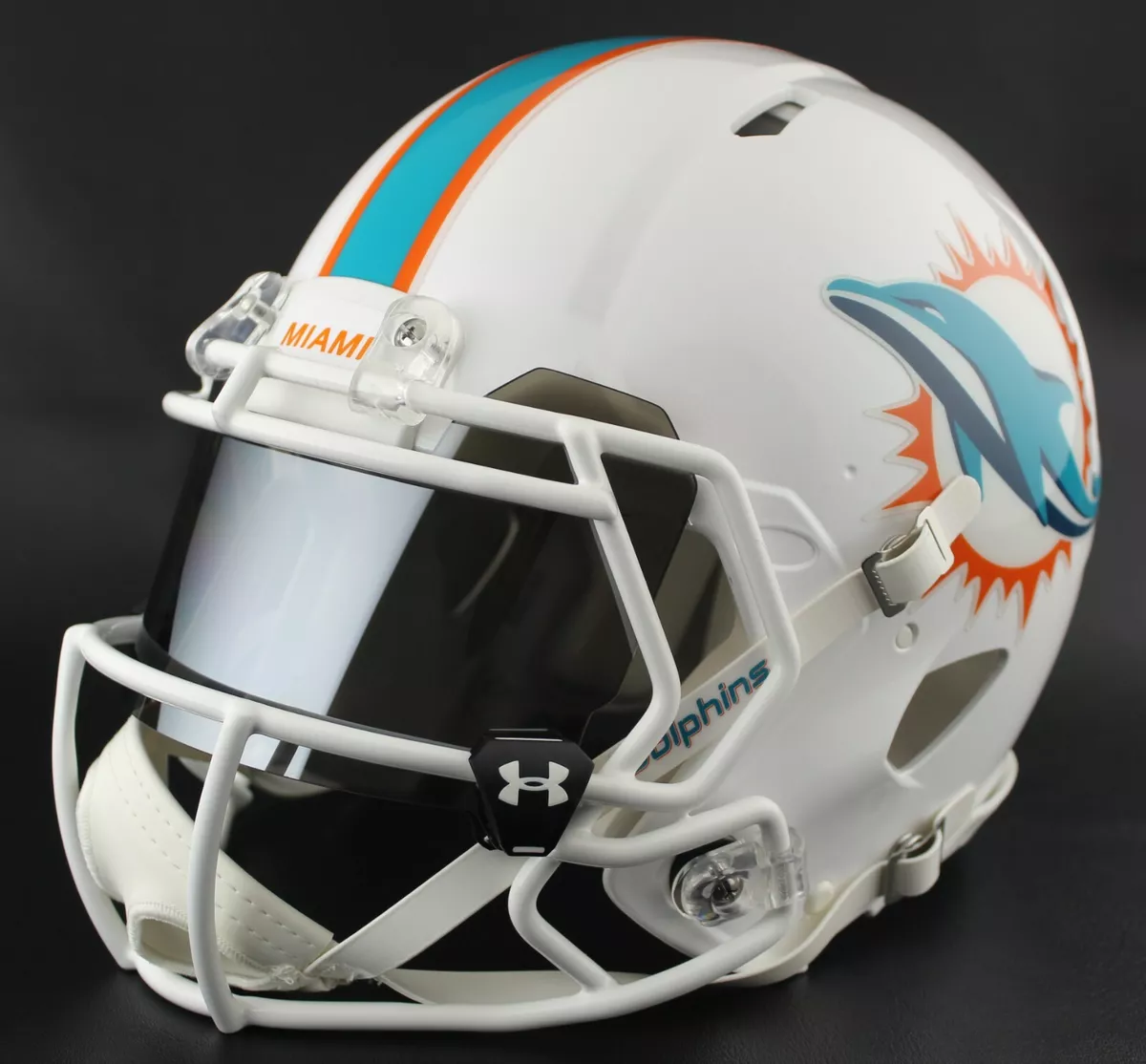 CUSTOM*** MIAMI DOLPHINS NFL Riddell Full Size SPEED Football Helmet