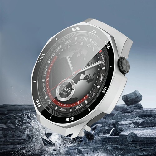 PC Case Tempered Glass Screen Protector for Huawei Watch GT 5 Pro 46mm(Silver) - Zdjęcie 3 z 8