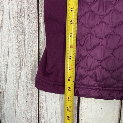Gilet LL Bean donna XS viola full zip trapuntato pile isolato Thinsulate - Foto 15 di 24