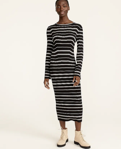 J.Crew $128 Ribbed KnitSweater Dress in 