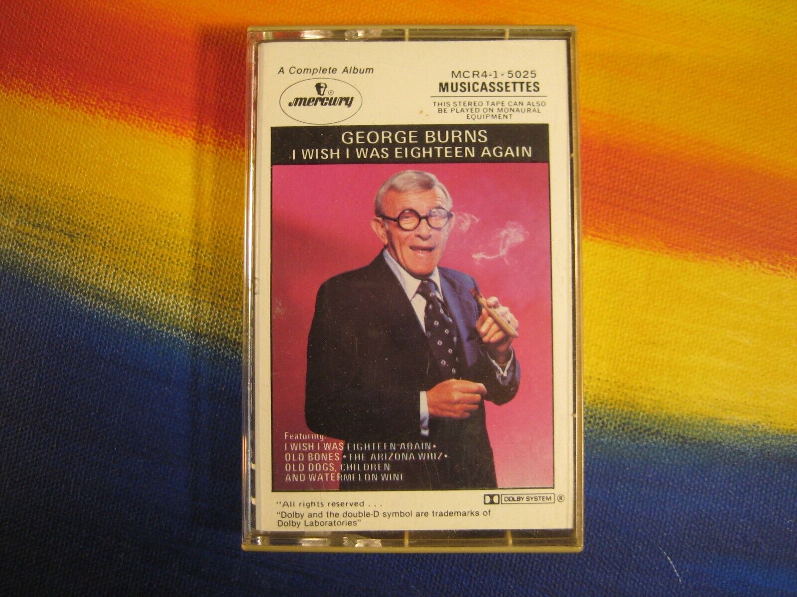 I Wish I Was Eighteen Again George Burns Funny Song Album Cassette Tape |  eBay