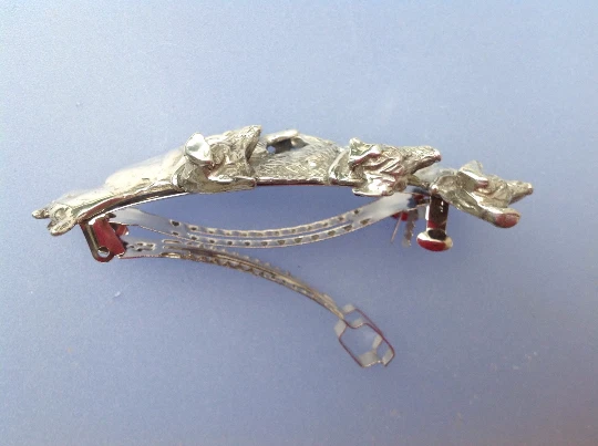 Caballo Cordón Peltre Cuatro Caballos Zimmer Joyería Ecuestre Foto 2 de 2