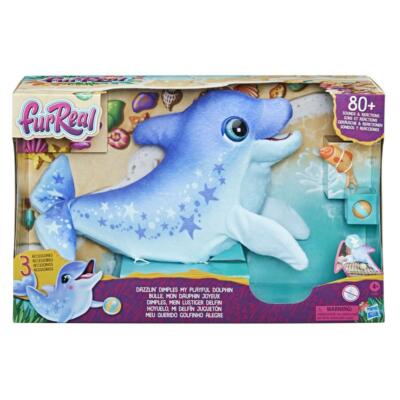New furReal Dazzlin' Dimples Playful Dolphin - 80+ Sounds