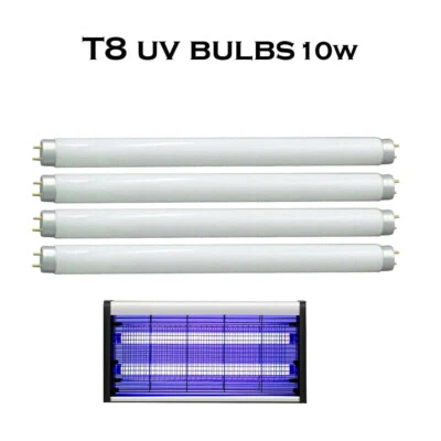 TIGA GLOBAL 10W T8 Fluorescent Light Bulb Tube Fly Zapper Insect Bug Killer UV Light Bulbs