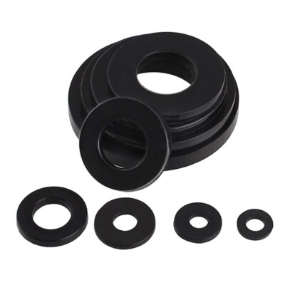 Flat Black Nylon Plastic Washer Spacers M2 M2.5 M3 M4-M20