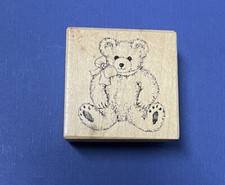 Vintage PSX E-610 Teddy Bear Rubber Stamp 1990