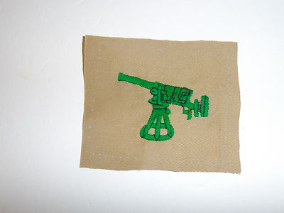 b8585 Span Am 1890s USMC Distinguishing Mark Gun Pointer green on khaki R20C