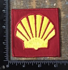 Vintage SHELL Oil Gasoline Gas Station Automotive Racing Fuel Company Logo Patch