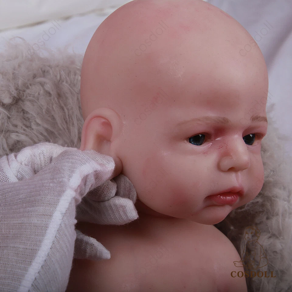 COSDOLL 22" silicona platino Reborn baby doll pintado lifelike dolls para regalo - Immagine 4 di 4