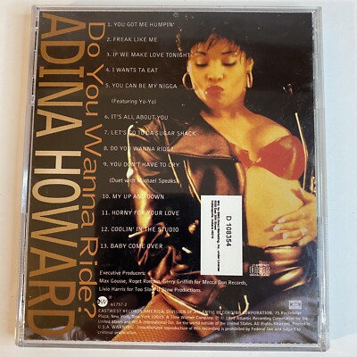 Do You Wanna Ride by Adina Howard (CD, 1995) East West Records Hip