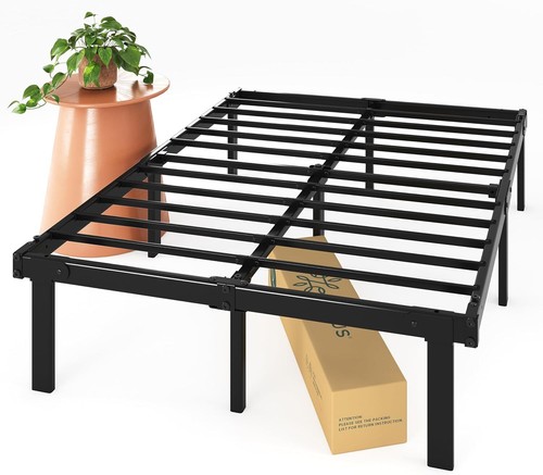 14 Inch Metal Platform Bed Frame Foldable Steel Frame No Box Spring Needed Full - Picture 2 of 12