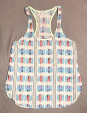 American Eagle Outfitters Multicolored Racerback Tank, Size Small