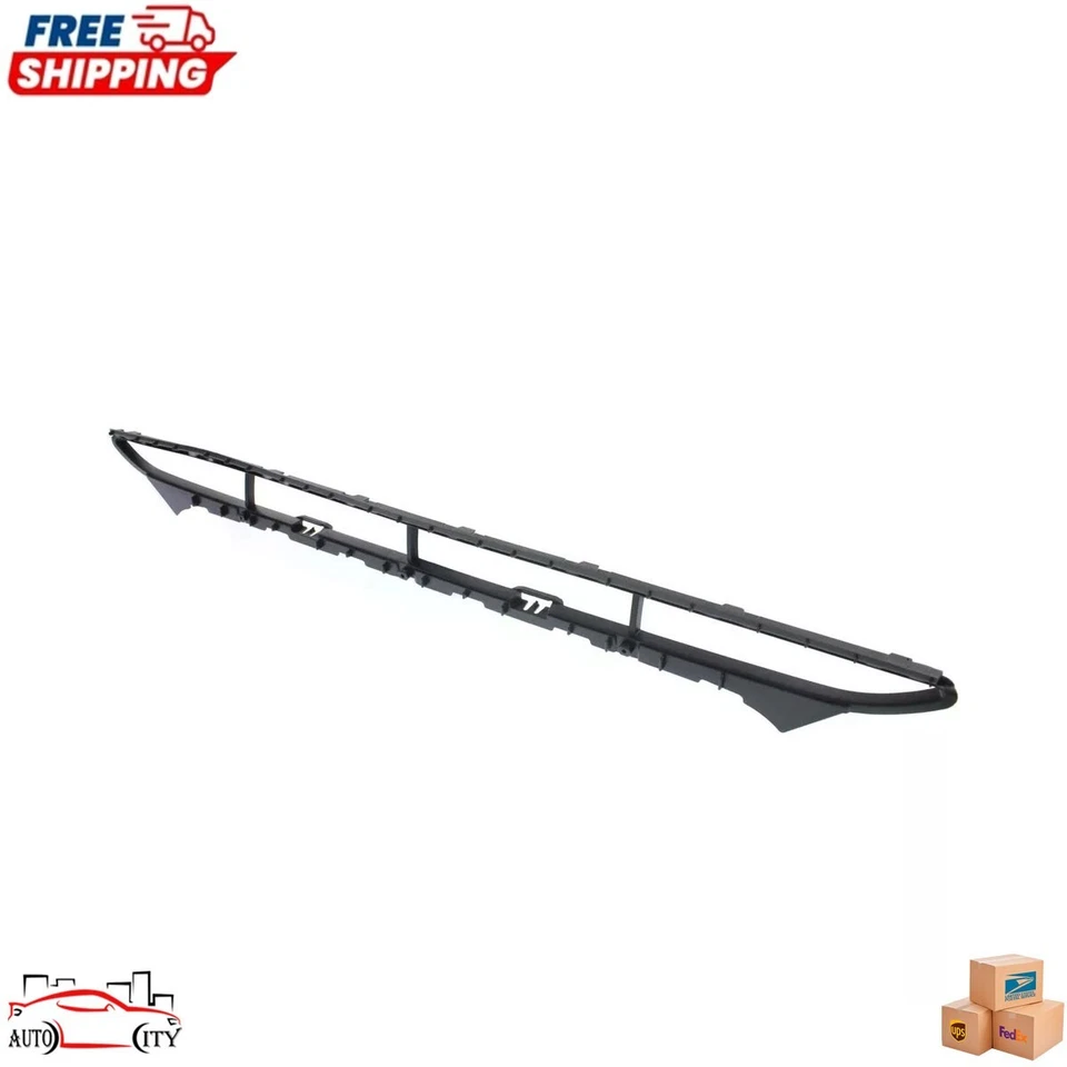 New Front Bumper Lower Cover Grille Black Plastic For 2013-2016 AUDI A4 Quattro Foto 3 de 4