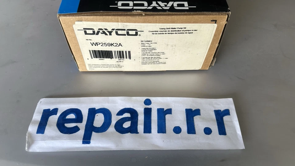 Kit de correa de distribución del motor con bomba de agua Dayco WP259K2A Chrysler, Dodge, Mitsubishi Foto 4 de 4