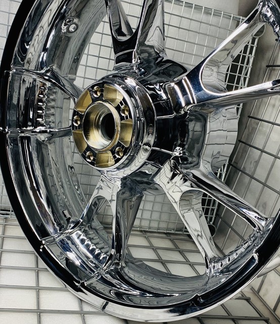 HARLEY 2020 RIM ENFORCER II TOURING REAR CHROME WHEEL PULLEY & ROTOR