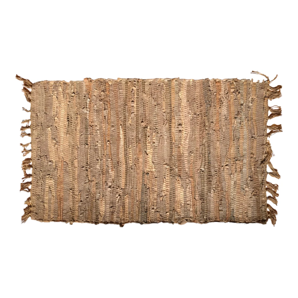 Tapete de couro marrom claro à prova de fogo 20x32 polegadas (50x80cm) – Tapete elegante resistente ao calor - Imagem 2 de 4