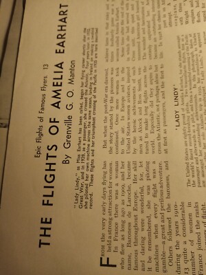 Di24 Ephemera 30er Jahre Artikel Amelia Johnson Grenville Manton 