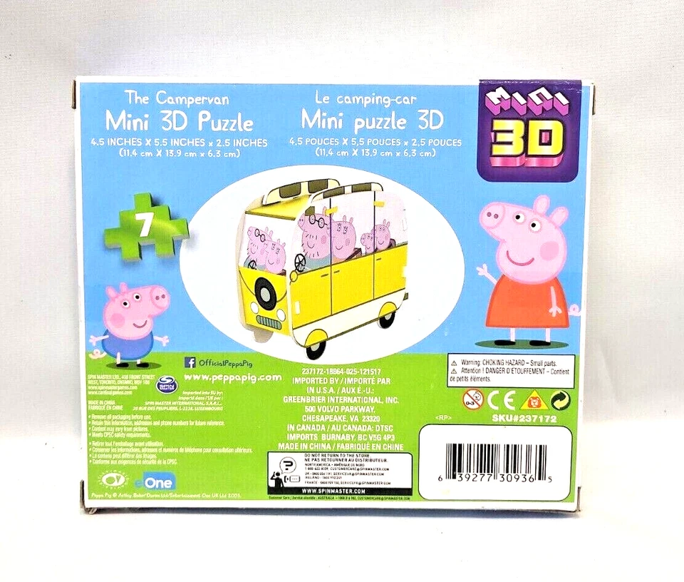 Новый Peppa Pig мини 3D головоломка автофургона - Изображение 2 из 2