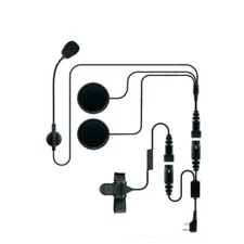 Helmet Headset 2 Pin PTT Earpiece for KENWOOD Baofeng UV-5R BF-888S F8HP Radio
