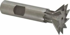 Made in USA 1-3/8" Diam x 3/8" Wide High Speed Steel 45? Dovetail Cutter Unco...