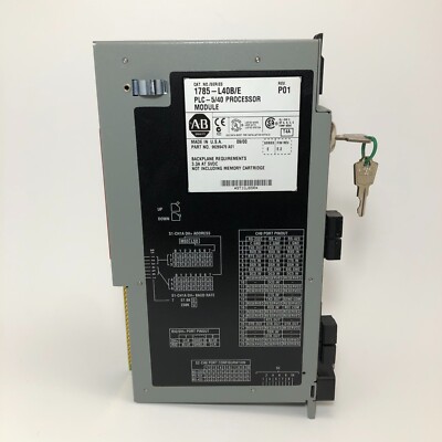 Allen Bradley 1785-L40B/E Series E Firmware Rev. E.2 Processor Module w/ Keys