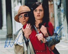 EVA GREEN & RICHARD SAMMEL 007 JAMES BOND DOUBLE SIGNED CAST AUTOGRAPH CAROY