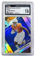 2023 Panini Chronicles Draft Picks Phoenix Bijan Robinson Blue Prizm /99 CGC 10