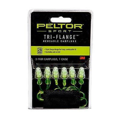 Peltor Tri-Flange Reusable Ear Plugs 3 - Pack