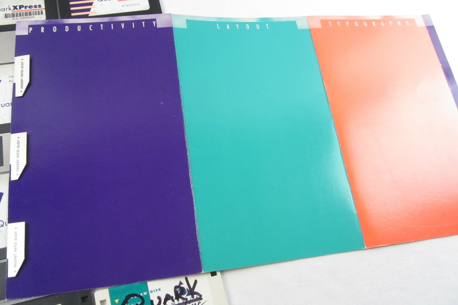 Disks Quark XPress 3.3, 3.31r5, 3.32r3, EFI Color XTension, Image IBM