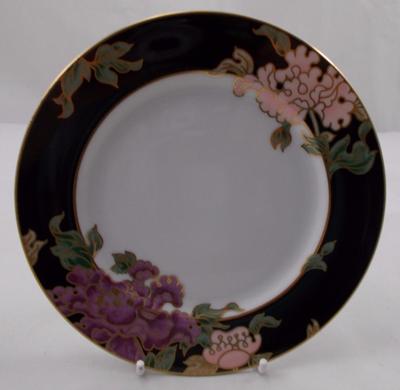 Fitz and & Floyd - CLOISONNE PEONY Beilagen-/Brot- und Butterteller 16,5 cm UNBENUTZT