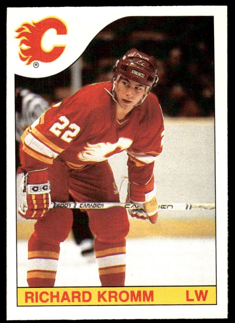 1985 O-Pee-Chee Hockey Richard Kromm #222 PSA 9