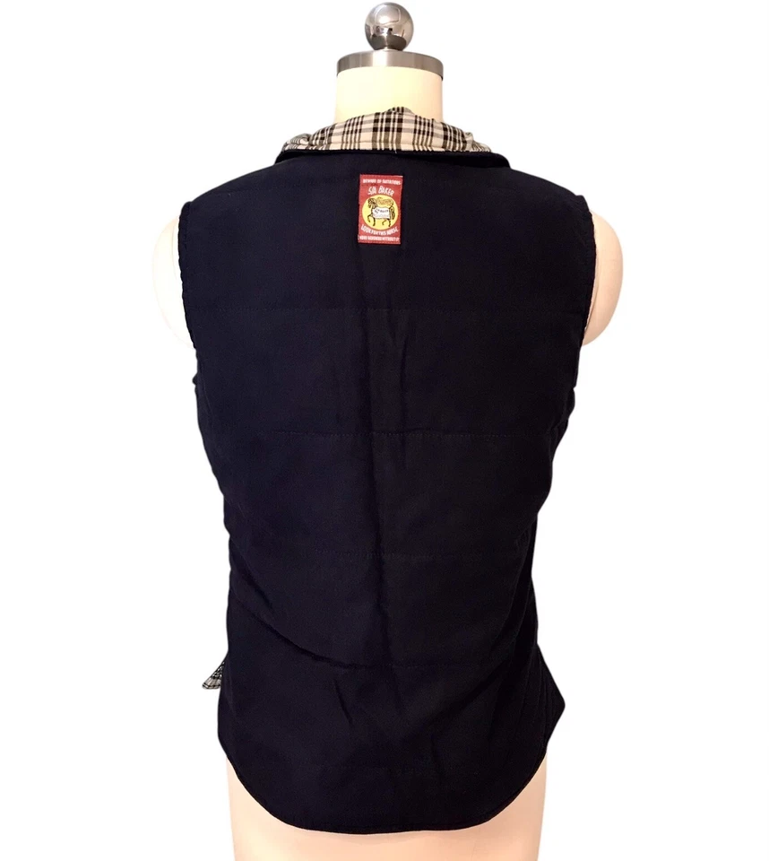 Chaleco de Colección 5A Baker Ecuestre Alta Costura Edredón Forrado Clásico Dinero Antiguo Para Mujer Talla S Foto 3 de 4