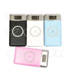 20000mAh L Power Bank 2 USB Wireless Charging Battery LED for Cell Phone Tablet